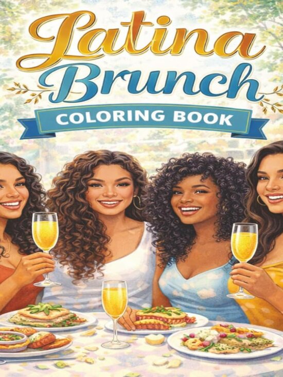 Latina Brunch Coloring Book for Adults and Teens - Picture 3 of 10